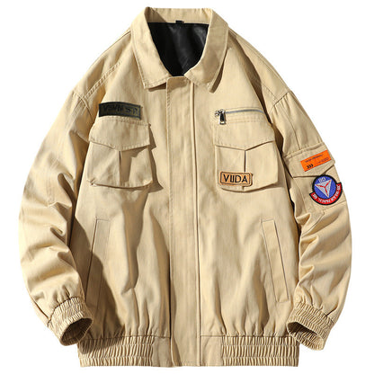 Loose Casual Workwear Bomber Jacket
