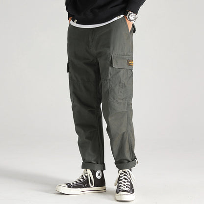 Men's Loose Long Overalls With Large Pockets