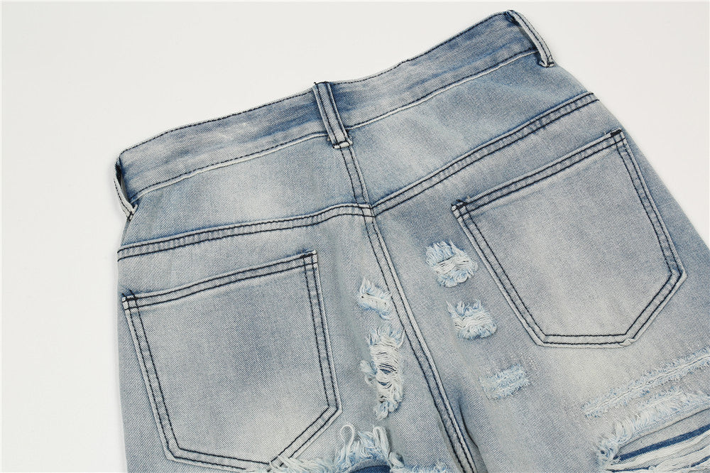 Fashion Flared Washed Jeans