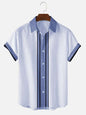 Short Sleeved Shirt With Striped Pattern