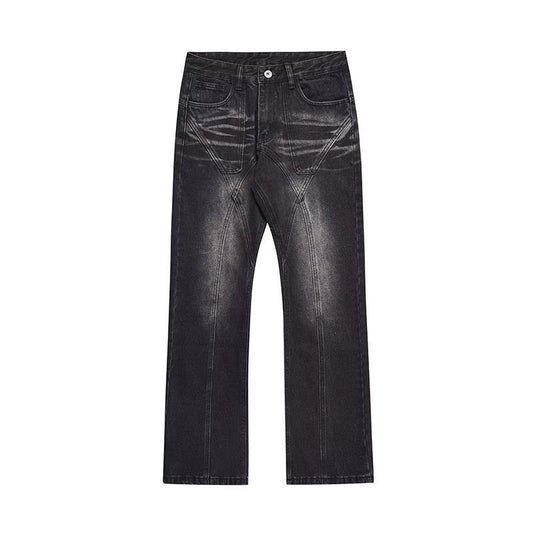 Casual Tapered Straight Washed Jeans