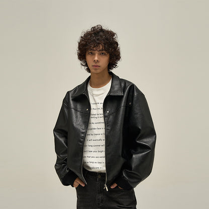 Retro Style Leather Jacket