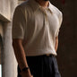 Men's Short-sleeved Lapel Knitted Polo Shirt