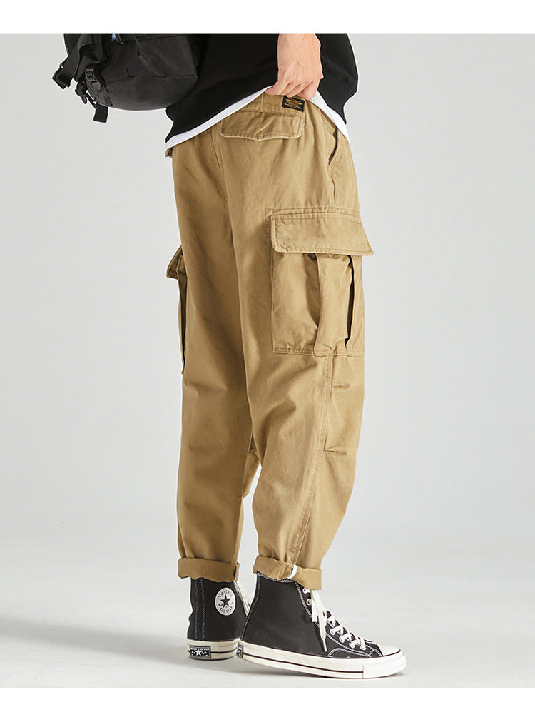Men's Loose Long Overalls With Large Pockets