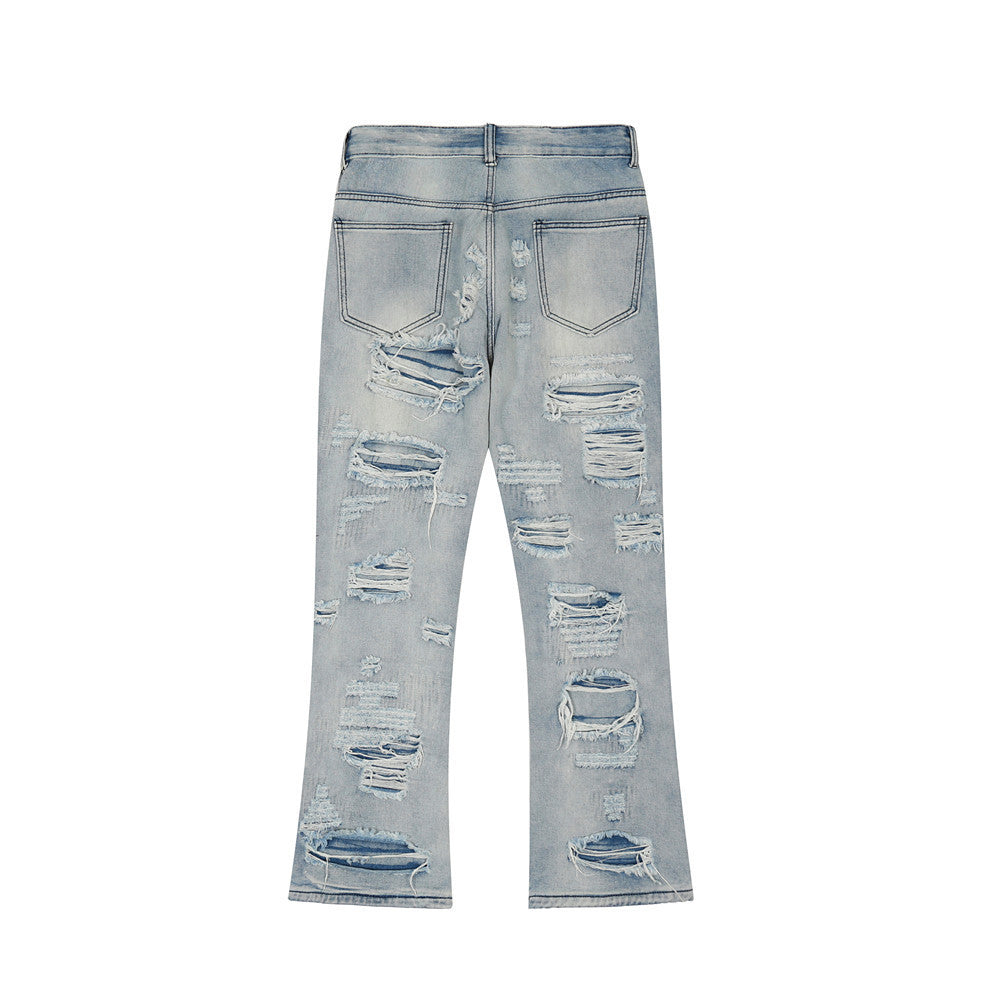 Fashion Flared Washed Jeans
